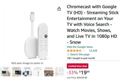 chromecast with google tv sale