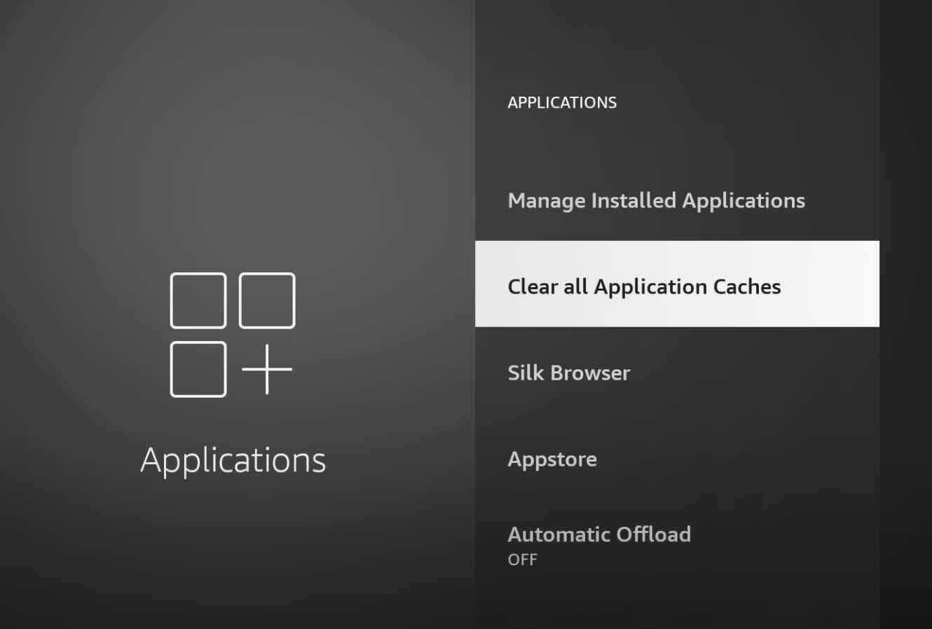 One Click to Remove all Your Caches on Amazon Fire TV 